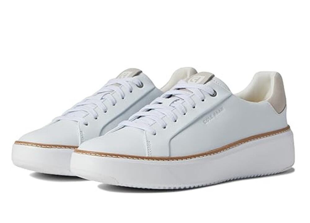 NWT Cole Haan Women's Grandpro Topspin Sneaker, White Dove-Size 8